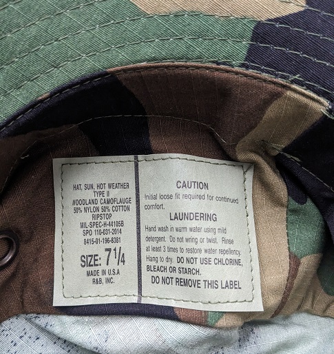 USGI hot weather sun hat for Army, Marine Corps