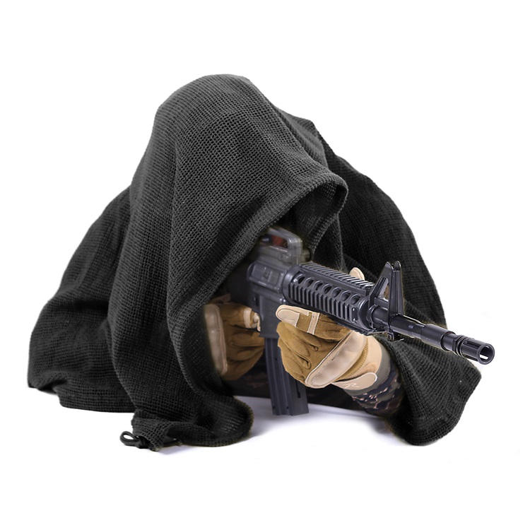 a black military sniper veil