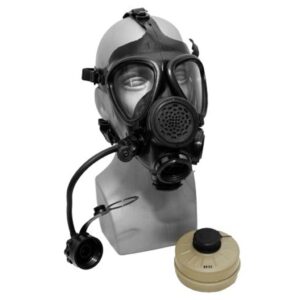 an Israeli M15 military gas mask