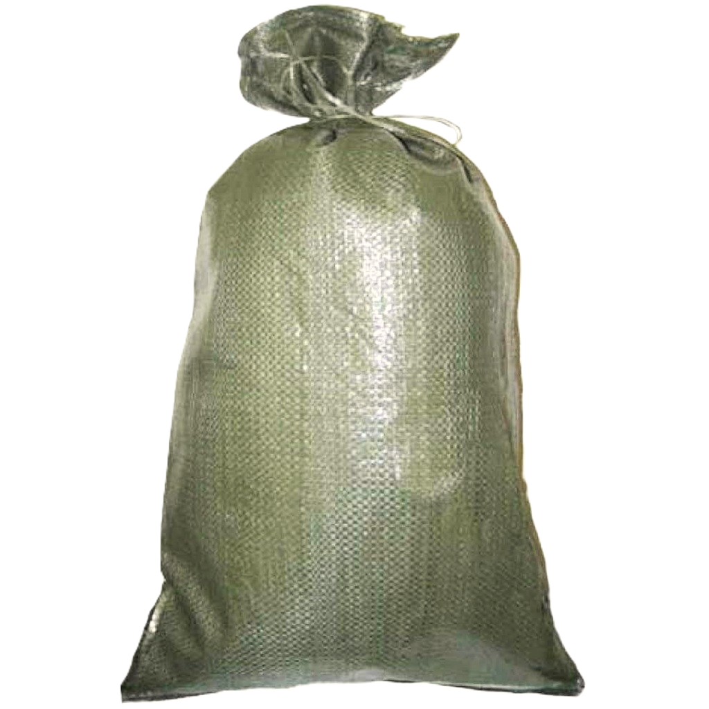 an olive drab USGI sandbag
