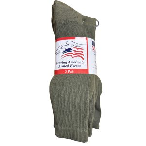 US Military Olive Drab Boot Socks (3-Pack)