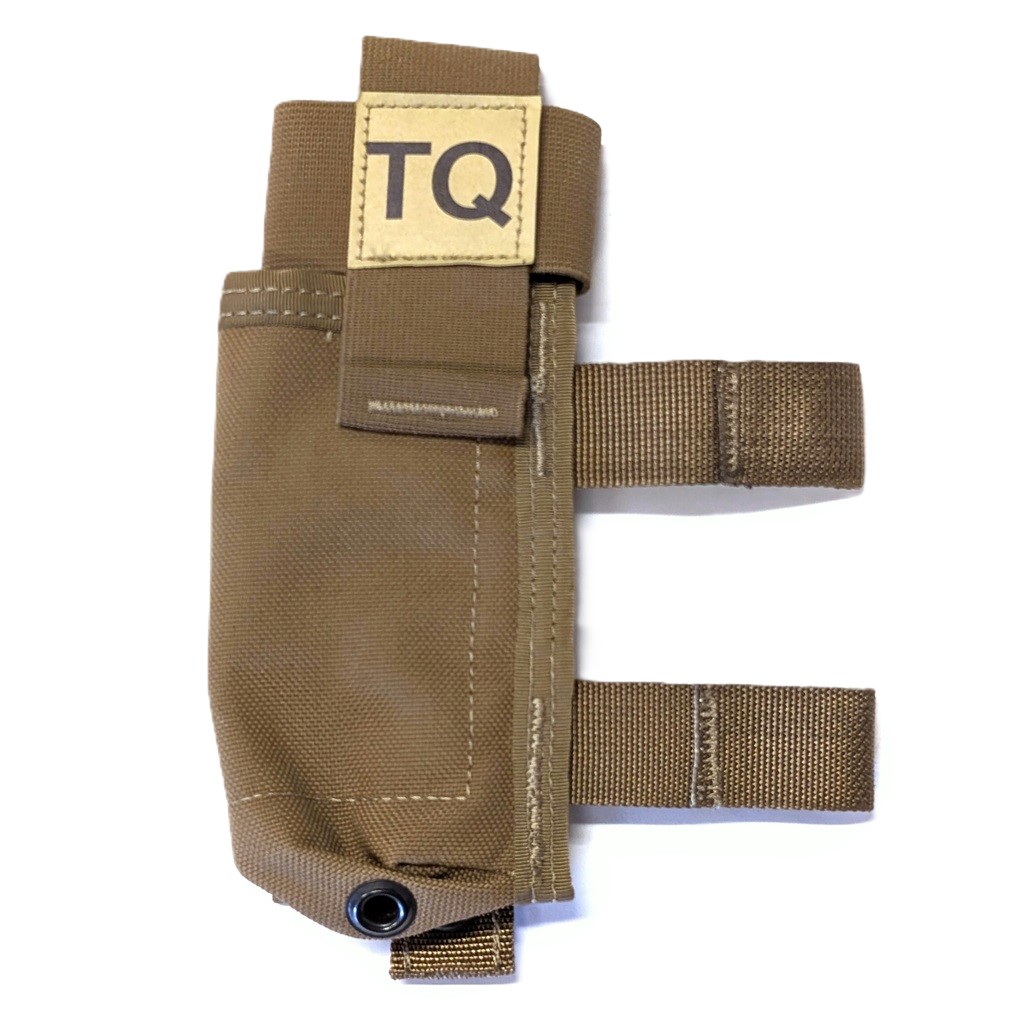 a coyote brown US military tourniquet pouch