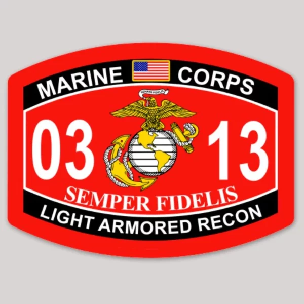 0313 Light Armored Recon Marine Corps MOS Decal - Devil Dog Depot