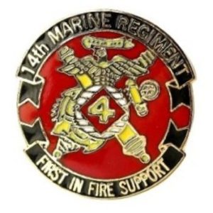 14th Marine Regiment Pin