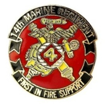 14th Marine Regiment Pin