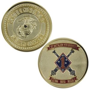 1st Bn 11th Marines Coin