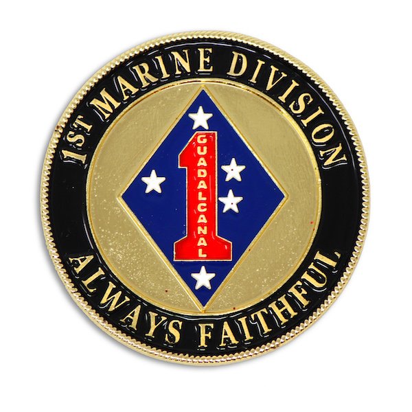 1st Marine Division Coin