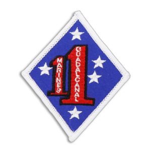 White and Blue Diamond 1st Marine Regiment Patch