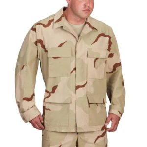 3-Color Desert 4-Pocket BDU Coat