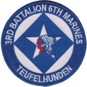 3rd Bn 6th Marines Tufelhunden Patch