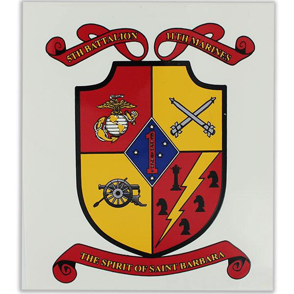 5th Battalion 11th Marines The Spirit Of Saint Barbara Decal