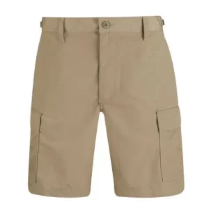 BDU Khaki Rip Stop Military Spec Shorts Front