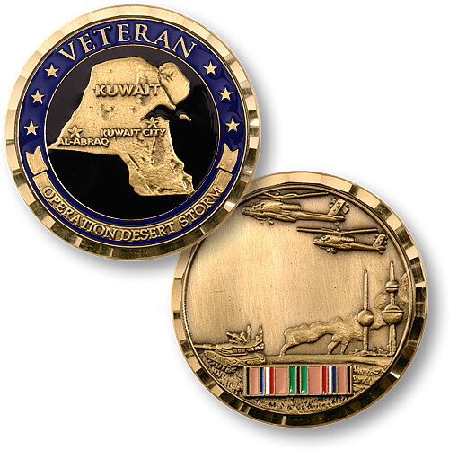 Desert Storm Ribbon Coin