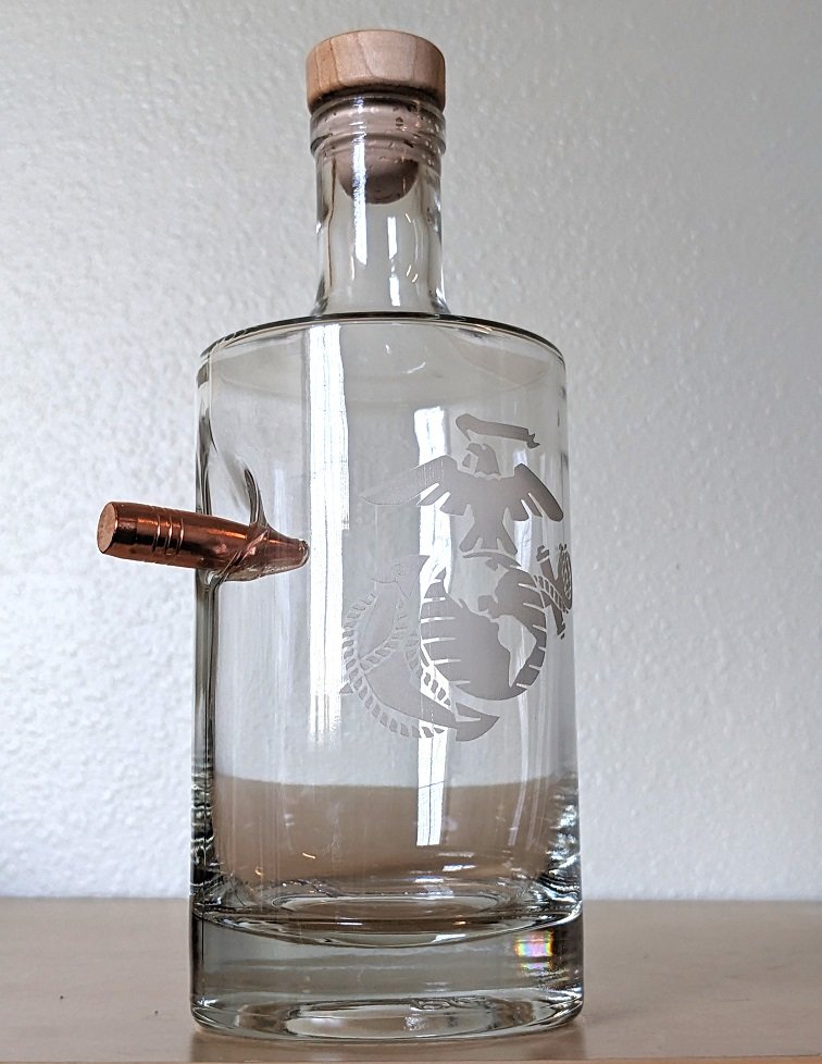 EGA .50 Caliber Decanter Side