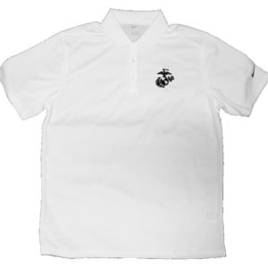 Eagle Globe & Anchor White Nike Polo0