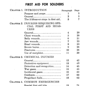 First Aid For Soldiers Field Manual