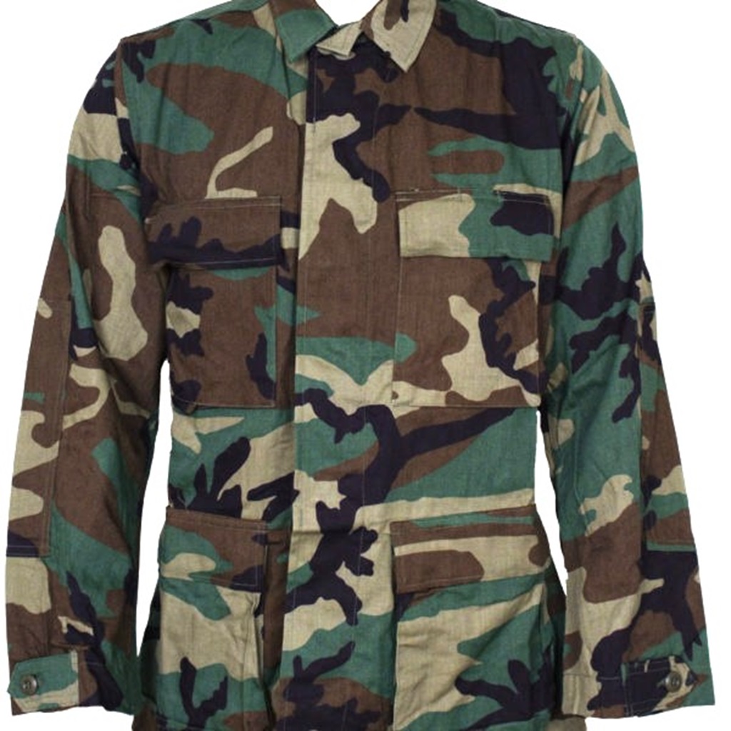 US Military Issue Woodland BDU Shirt (Small Only) - Devil