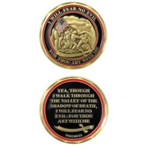 Psalms 23 I Will Fear No Evil Iwo Jima Coin