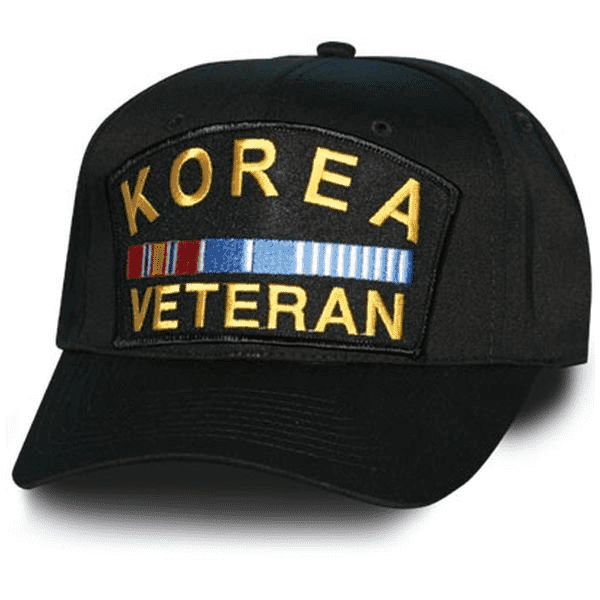 Korea War Veteran Black Hat - Devil Dog Depot