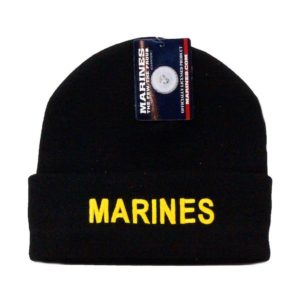 US Marine Corps Black Watchcap Beanie