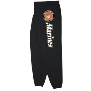 Marines Logo Black Sweatpants