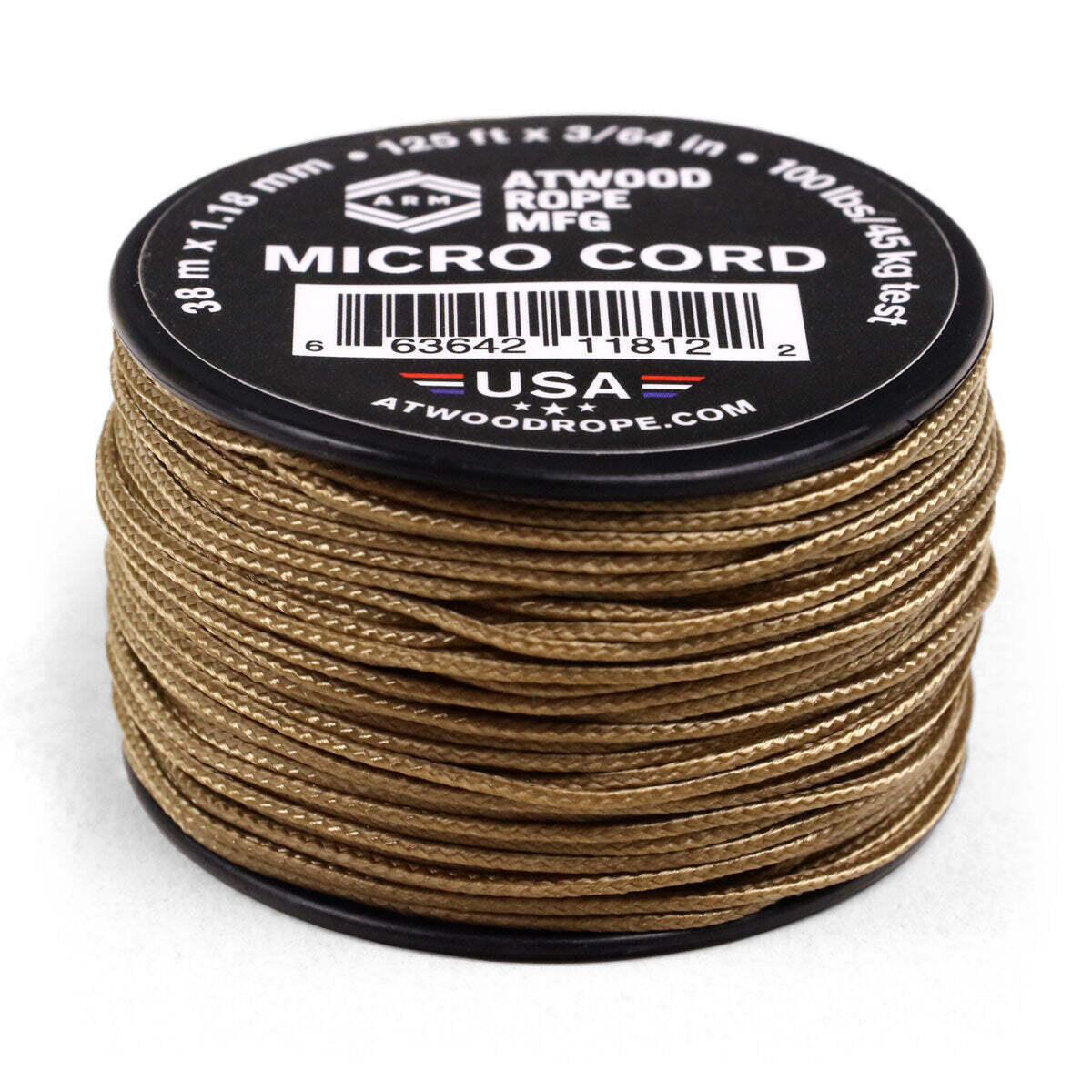 Micro Cord 125' Tan