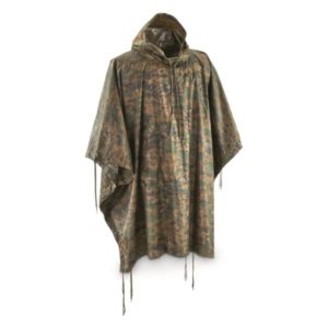 Mil-Tec Woodland Camo Ripstop Wet Weather Poncho