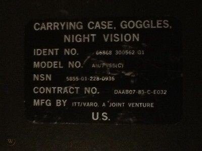 Military Aluminum Night Vision Goggles Case