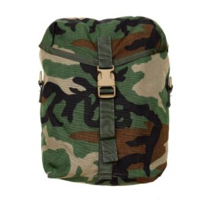 Military MOLLE II Woodland Camo Sustainment Pouch