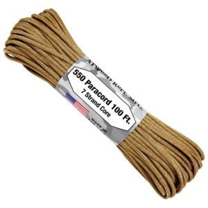 Military Paracord 100' Tan