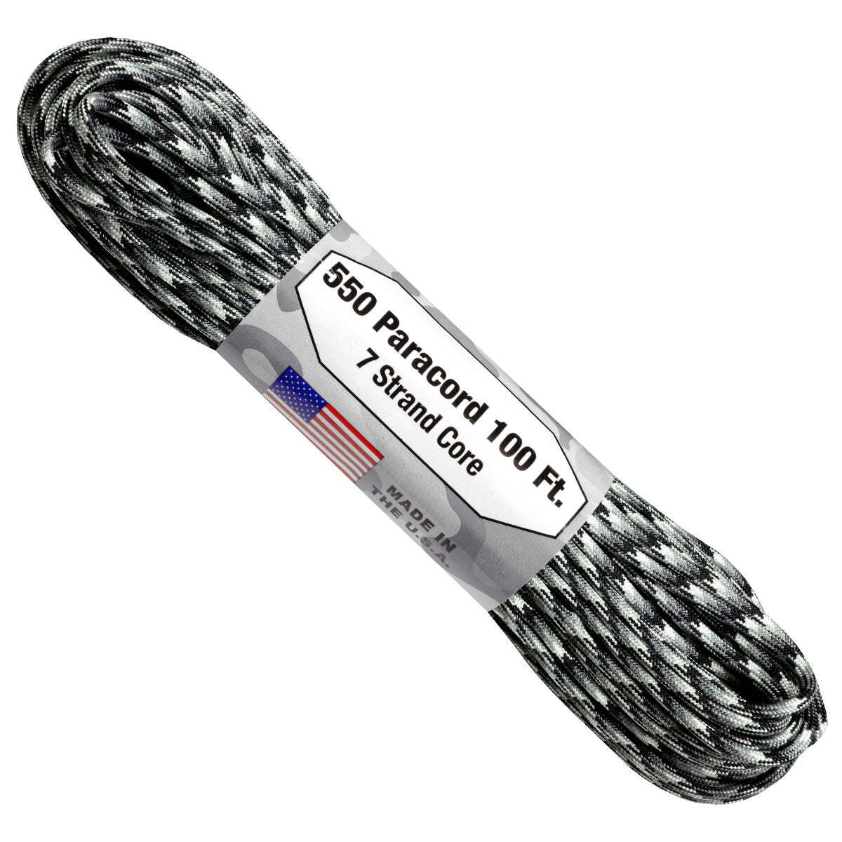 Military Paracord 100' Urban Camo