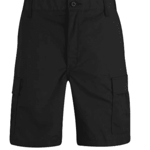 Military Spec Black Propper BDU Rip Stop Shorts Front