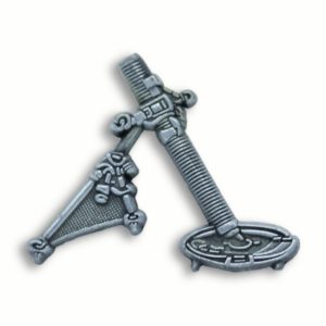 Metallic Pin of a Marine Corps Mortar Tube