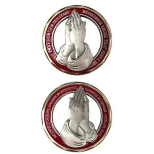 Pray For Our Military Cutout Coin