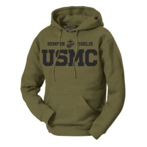 Semper Fidelis USMC Olive Drab Hoodie