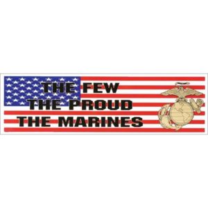 The Few The Proud The Marines USA Flag Decal