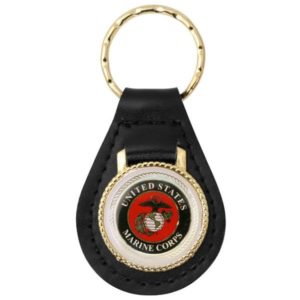 Marine Corps Leather KeyChain