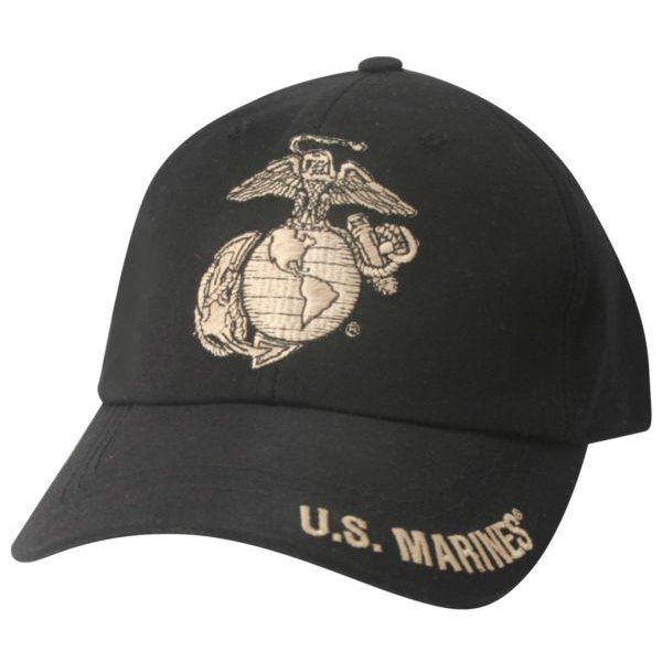 Black Eagle Globe and Anchor Hat Square Image