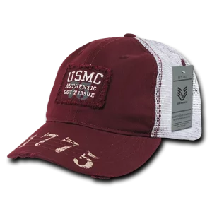USMC 'Authentic Gov't Issue' Vintage Style Trucker Cover