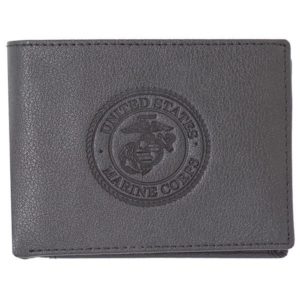 USMC Bi-Fold Leather Wallet