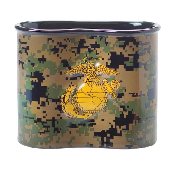 USMC Digital Camo Ceramic Canteen Mug - Devil Dog Depot