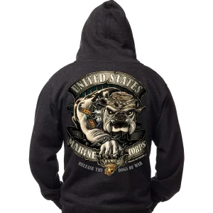 USMC Dogs of War Hoodie Sweatshirt