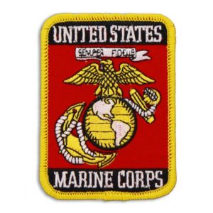 Red USMC EGA Rectangular Patch
