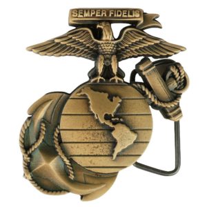 Eagle Globe And Anchor Semper Fi Belt Buckle