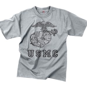 USMC eagle globe and anchor gray shirt