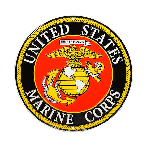 United States Marine Corps Round Sign - 12