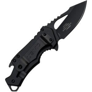 USMC Framelock AO Pocket Knife Back of Knife