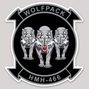 USMC HMH-466 Wolfpack Decal
