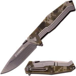 USMC Hotshot Digital Camo Spring Assist Knife