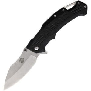 USMC Linerlock AO Black Pocket Knife
